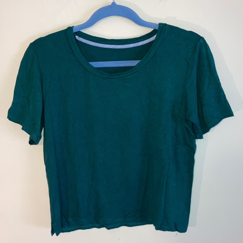 Green Crop Top